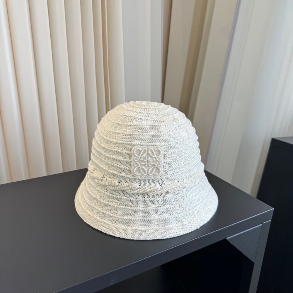 Loewe Hat with Decorative Logo Patch
